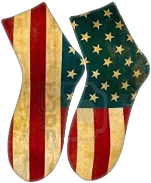 Popular Cotton Fabric Have With American Flag Guy For Short Socks