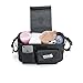 Wifelab Stroller Organizer | Non-Slip Universal Fit | Bonus Baby Wipes Case | Premium Lightweight Design With Extra Large Storage | Best For Smart Busy Moms | Black