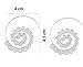 Womens Ethnic Gypsy Swirl Hoop Earrings Bohemia Jewelry