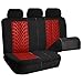 FH Group FB071115 Travel Master Seat Covers (Red) Full Set – Universal Fit for Cars Trucks & SUVs