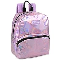 Holographic Laser Leather and Shiny Glitter Mini Backpacks for Women & Girls for Travel, College & Work