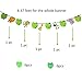 Jiahai 19pcs Jungle Animals Leaves Banner Home Decoration for Woodland Garland Forest Theme Birthday Festival Party