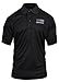 Rothco Thin Blue Line USA Flag Moisture Wicking Polo Shirt, Black - L