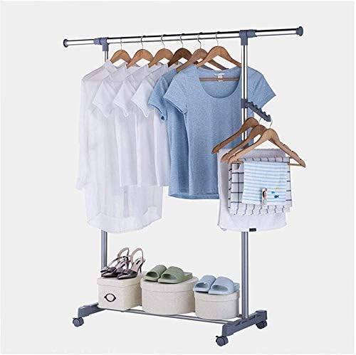 Lzpff Cloakroom Coat racks in stainless steel Coat racks (Color: Silver) (Color : Black)