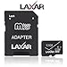 LAXTEK 32GB MicroSD Card TF Memory Card W/Micro SDHC to SD Card Adapter | C10+U1+A1, UHS-1 | High Speed Transfer for Full HD, 4K Videos & Photos| for Android/iOS Smartphones, Cameras & More