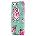 iPhone 6 Plus Case, iPhone 6S Plus Case, Ranyi [2 Piece Floral Flower] [360 Full Body Protection] [Shock Absorbing] Hybrid Rugged Protective Case for Apple iPhone 6/6s Plus (5.5 inch), hot Pink