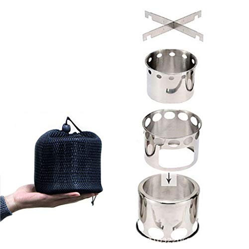  Euone  Stainless steel furnace Clearance Sale , Barbecue BBQ Chimney Starter Charcoal Grill Steel Rapid Quick Fire Lighter - Thumbnail 4