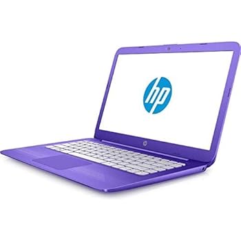 HP Stream 14in Flagship Laptop Computer, Intel Celeron N3060 up to 2.48GHz, 4GB RAM, 32GB SSD, Wifi, Bluetooth, Webcam, USB 3.0, Windows 10 Home, Purple (Renewed)