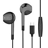USB Type C Earbuds, Mijiaer Headphones with Microphone, Stereo Bass Earphones, Compatible with Google Pixel 3/2/XL, Huawei, HTC 10/U11/U12, Xiaomi, OnePlus Essential Phone