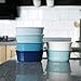 Sweese 506.003 Porcelain Ramekins 6 Ounce Souffle Dishes, Oval Ramekins for Baking, Set of 6, Cool Assorted Color