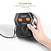 TACKLIFE Tire Inflator, ACP1A Air Compressor Pump, 12V Tire Pump Unique Continuous Inflation Function,Larger Backlight Display, LED Light, 3 Nozzle Adaptors Extra Fuse（150PSI）