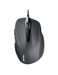 TECKNET 6-Button USB Wired Mouse Side Buttons, Optical Computer Mouse 1000 2000DPI, Ergonomic Design, 5ft Cord, Support Laptop Chromebook PC Desktop Mac Notebook