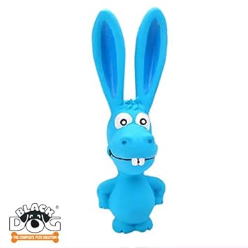 BLACK DOG Toys for Pets Chew Toys Bunny Toys Squeaky (Best Toys for Your Pets) Color May Vary