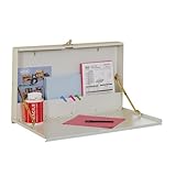 Edsal WDMB20047 16 Gauge Steel Service Writer Wall Desk, 27" Width x 18" Height x 4" Depth, Putty
