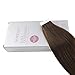 Moresoo 16 Inch Hair Extensions Tape Hair Chocolate Brown Color #4 Straight Remy Hair Soft and Silky Human Hair with Invisible Tape 40pcs/100g