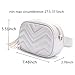 Stylish Quilted Waist Fringe Fanny Packs Belt Cross body Shoulder Bag Purse For Travel