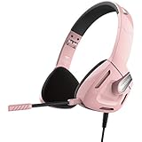 Beexcellent Gaming Headset for PS4, Wired Foldable On-Ear Kids Gaming Headphones with Mic Adjustable Headband for Adults Kids Man Women, 3.5mm Jack Compatible PS4 Xbox One PC iPad Smartphone