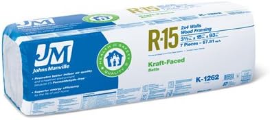 John Manville 90005460 R15 15 x 93 in. Kraft Face Batt