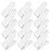 Best-topshop Adjustable Shoe Organizer Set Storage Space Saving Shoe Slots Rack Holder Double Layers Plastic Display Stand for Home Room Dorm Office School (Pack of 12 White)