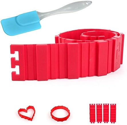 Kukcone 4 Pcs/Set Nonstick Silicone Magic Bake Snakes Cake Mold DIY Baking Cake Pan Design Your Cakes Any Shape