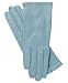 Fratelli Orsini Women's Italian Silk Lined Leather Gloves Size 8 Color 1-Light Blue