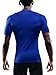 NELEUS Men's 3 Pack Athletic Baselayer Compression Short Sleeve Shirts,5011,Black,Blue,Grey,L,EUR XL