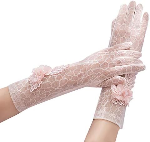 レディースグローブ 手袋 夏 Uvカット 日焼け対策 メッシュ レース 薄型 シースルー タッチパネル対応 スマホ手袋 おしゃれ エレガント 花柄 滑止め付 フルフィンガー 女性 運転 自転車 アウトドアグローブ アクセサリー