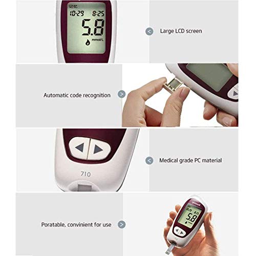 Fbestxie-Diabetes-Blood-Sugar-Kit-Glucose-Meter-Home-Use-Diabetes-Care-Easy-To-Observe-Blood-Glucose-Range-Color-Bar-MmolL
