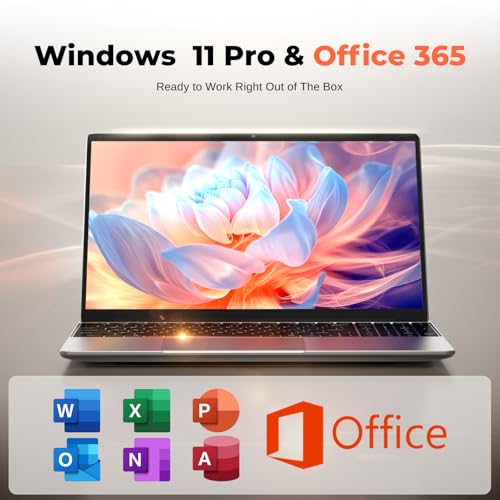2026 Windows 11 Pro Traditional Laptop Computer, 16GB RAM 256GB SSD for Business Office Student School College, 15.6" FHD IPS Display, Lightweight Portable with Office 365, 4H Battery, 3.5 lbs