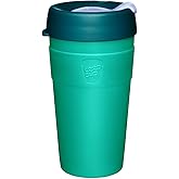 KeepCup Thermal - Vacuum Insulated Stainless Steel, Reusable Coffee Cup with Splashproof Sipper Lid, Large 16oz/454ml - Eventide