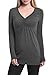 Ninedaily Women Blouses V Neck Long Sleeve High Waist Pleated Tunic Tops Shirts