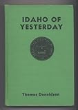 Front cover for the book Idaho of yesterday by Thomas Donaldson