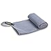 4Monster Microfiber Towel, Travel Towel, Camping Towel, Fast Drying, Soft Light Weight, Suitable for Gym, Beach, Swimming, Backpacking and More (Grey, Medium (24 x 48 inches))