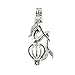 10pcs Mermaid Pendant Pearl Beads Cage Locket Charms Essential Oil Aromatherapy Diffuser Pendant Necklace Jewelry Making Supplies
