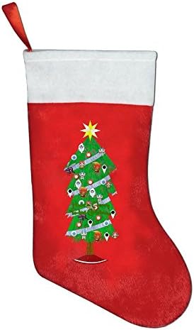 Yo-kai Watch Christmas Red Felt Hanging Christmas Stocking Gifts Holder Large Hanging Christmas Socks, 16 Inch Tall