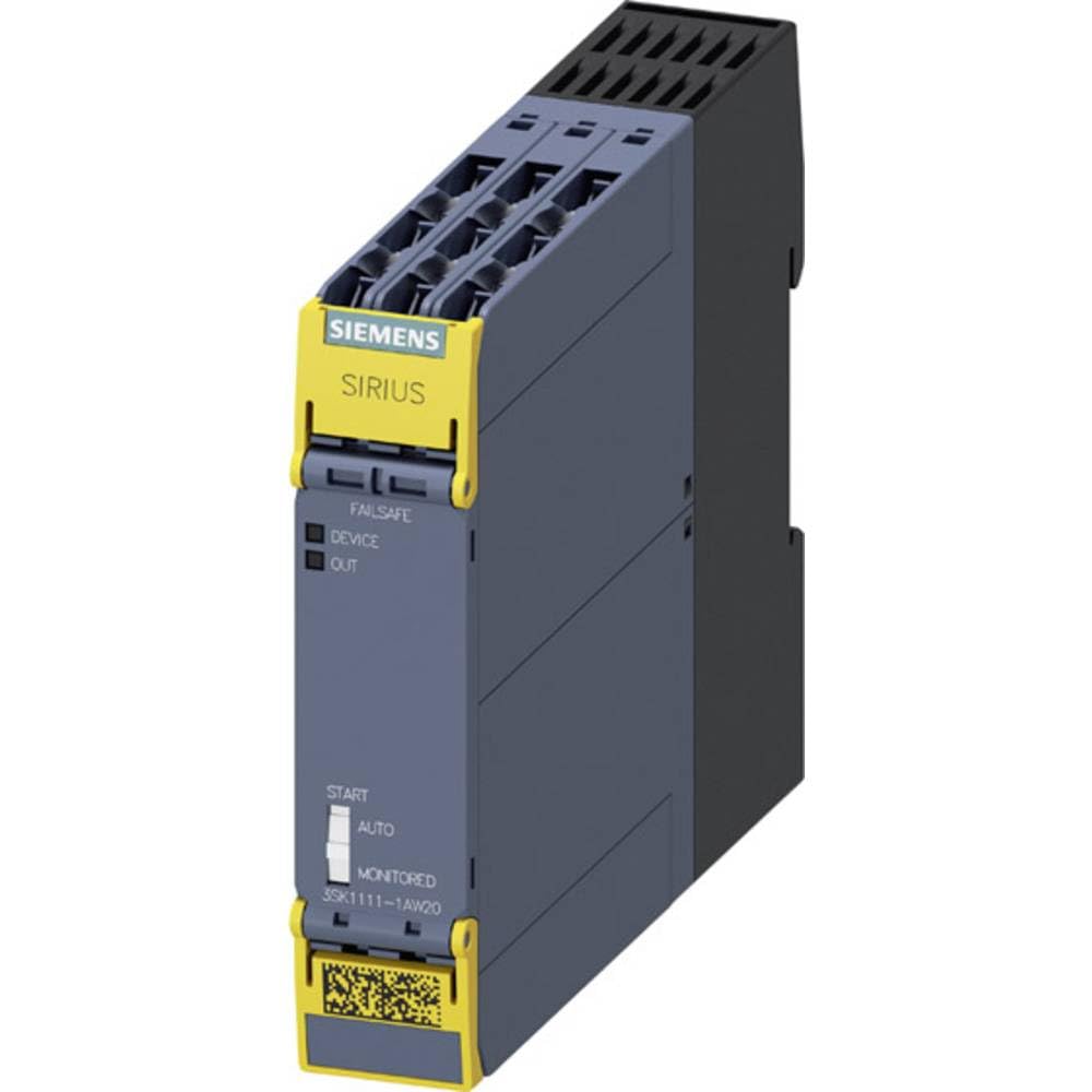Siemens 3SK1111-1AW20 Sirius Safety Relay Standard Series Device Relay Enabling Circuits 3 No Contacts + Relay Signaling Circuit 1 Nc Contact US = 110-240 V DC/AC 50/60 Hz Screw Terminal, White