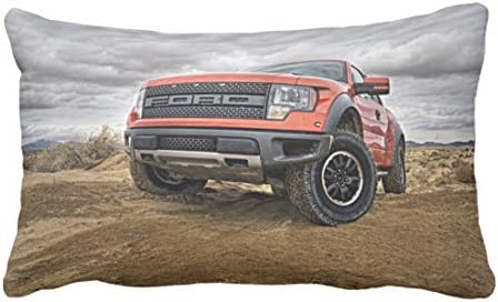 Nevin Moore Custom Nature Desert Desert Road Vehicles Sand Road Ford Raptor Nature Desert Cute Sofa Cushion Waist Pillow Cover Cotton Duplex 20X30Inch