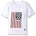 U.S. Polo Assn. Boys' Crew Neck Iconic Graphic Logo T-Shirt, SD04-White, 5/6