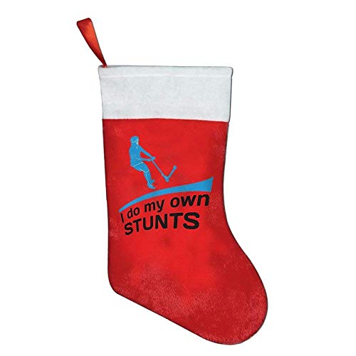 Kick Scooter Classic Christmas Stocking, Santa Gift Bag for Party Favors Santa Xmas Tree Hanging Ornaments Xmas Party Decorations