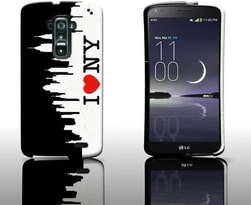 G Flex Case, CoverON for LG G Flex Hard Design Case [Slender Fit Series] Slim Polycarbonate Back Phone Cover - New York Skyline