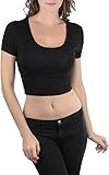 ToBeInStyle Women's Basic Crop-Tee