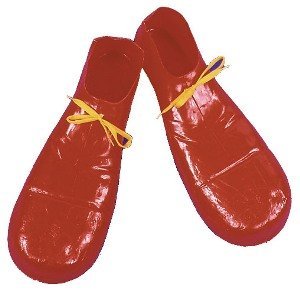 Clown Shoe Plastic Red