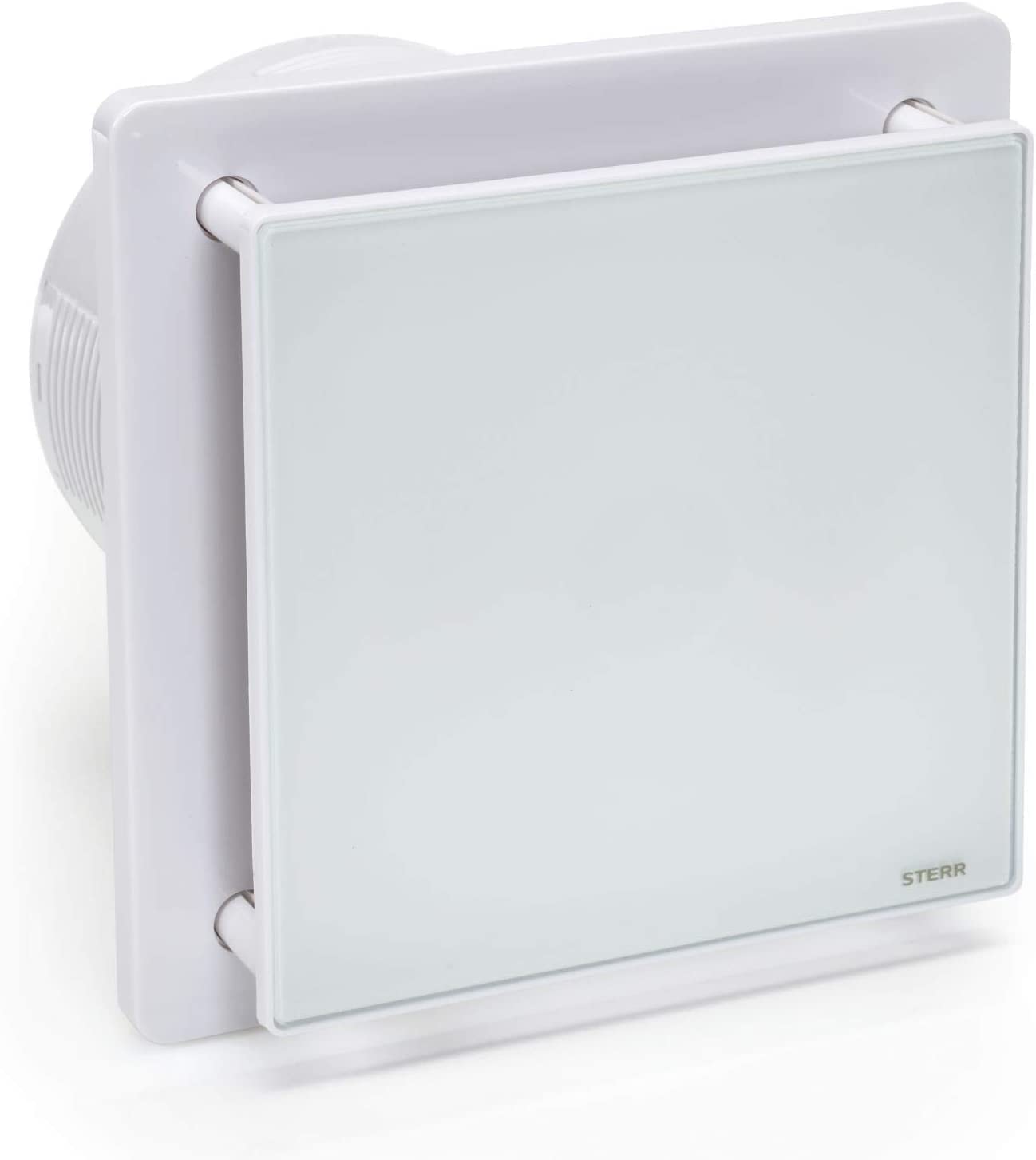 STERR White Bathroom Fan 6 inches / 150 mm with HYGROSTAT - Extractor Fan - Glass Front - Modern Look - BFS150H - 25 W โ image 1