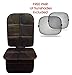 New [2017 Model] Luxury Car Seat Protector - XL, Durable and Waterproof - Front Cover all PVC Leather - Thickest Padding - Inc. Car Sunshades