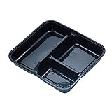 APRO Bento Box 3 Compartment Food Container Stackable Storage Lunch Containers Reusable Set of 10 Pack