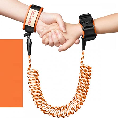 GXMRHWY Kids Baby Safety Lock Anti-lost Night Reflective Harness Rope Wristband Child Leash 2 Meters (Orange)