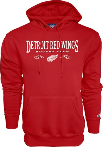Blue 84 Detroit Red Wings NHL Officially Licensed Hooded Sweatshirt Embroidery Hockey Club, Team Color, Medium at Amazon