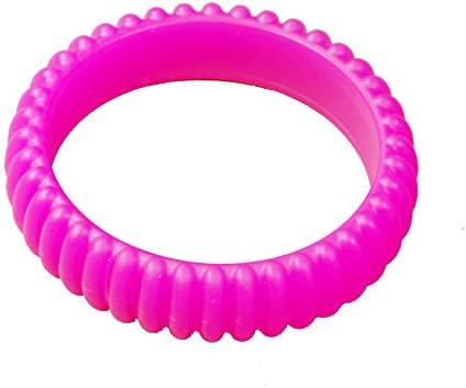 KidKusion Gummi Teething Bracelet Cable, Pink