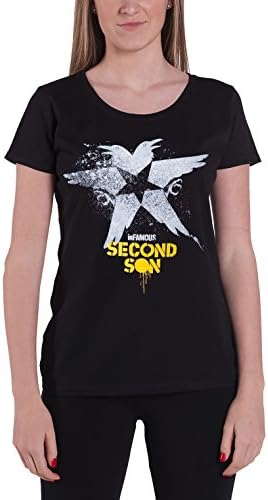 Infamous Second Son Bird Official Womens Black Junior Fit T Shirt