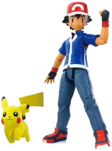 Pokemon Monster Collection Ash Ketchum & Pikachu Set by Takara Tomy